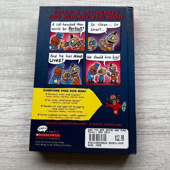 Hardcover Book Dog Man Grime and Punishment by Dav Pilkey - Picture 2 of 6